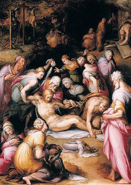 Naldini, Giovanni Battista Lamentation over the Dead Christ oil painting image